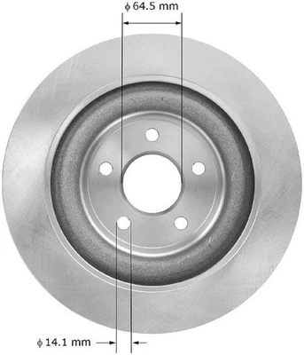 Bendix 高级鼓和转子盘式制动转子 P N Prt6022 — 第 1/4 张图片