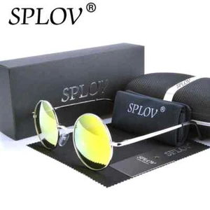 Gafas de sol redondas polarizadas clásicas de diseñador de marca John para mujer pequeñas retro vintage - Imagen 1 de 31
