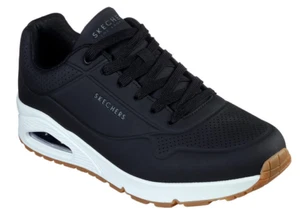 Skechers UNO-Stand On Air Herren Schuhe Sneaker Turnschuhe 52458 (Schwarz-BLK)