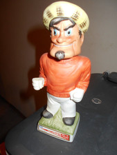 NEBRASKA CORNHUSKERS mascot COLLEGIATE COLOGNE BOTTLE 1960'S CHEERLEADER UNIFORM