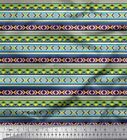 Soimoi Cotton Poplin Fabric Aztec Geometric Printed Craft Fabric-g1k