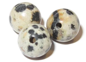 Dalmatiner - Jasper. Perlen. Kugel. 6mm. Strang 65 Stück - Bild 1 von 1