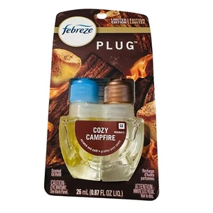 Febreze Geruchsbekämpfung Verblassen Defy Plug Lufterfrischer Nachfüller Gemütliches Lagerfeuer 0,87 Oz. - Bild 1 von 6