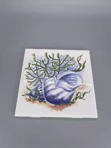 Fish Ceramic Art Tile 4 1/4” X 4 1/4” Art Tile - Picture 1 of 4