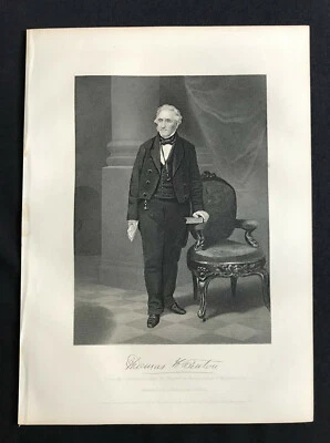 Grabado de acero Benton Thomas Hart Senator Old Bullion Missouri Westward Expa #1 Foto 1 de 3