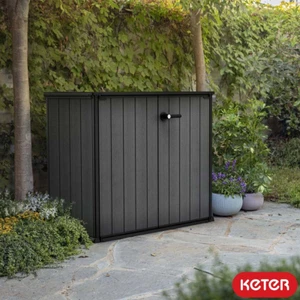Keter Cortina Bella 4Ft 6" X 2Ft 4" 1,000 Litre Vertical Storage Shed - Picture 1 of 11