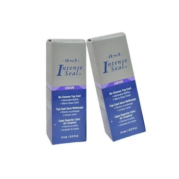 2x IBD INTENSE SEAL LED/UV Gel Shine Top Coat Acrylics14ml/0.5fl.oz No Cleanse - Image 1 of 1