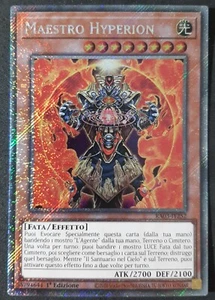 MAESTRO HYPERION Rara Segreta Platino in Italiano RA03-IT252 YUGIOH - Foto 1 di 1