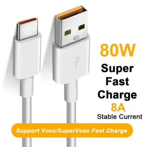 Oppo Original USB Type-C SuperVOOC Charger Adapter Cable 8A USB-C Fast Cord O - Bild 1 von 6