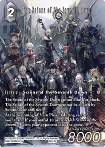 Lámina de arte completa The Scions of the Seventh Dawn - PR-150 casi nueva - Juego de cartas coleccionables de Final Fantasy - Imagen 1 de 1