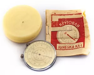 Vintage Soviet Logarithmic Round Slide Lineal Mathematics Calculator UdSSR - Bild 1 von 4