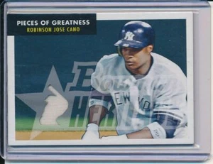 ROBINSON CANO 2007 BOWMAN HERITAGE PIECES OF GREATNESS GAME WORN JERSEY RELIC - Picture 1 of 2