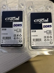(5) Crucial Ram 64gb kit 2x32gb ddr5 5600 - Afbeelding 1 van 2