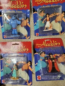 Four Aladdin Collectible Figures Genie, Evil Jafar, Aladdin NEW in Packages - Imagen 1 de 6