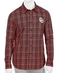 Neu Neu mit Etikett Small Antigua Strive Sooners langärmliges Herrenhemd purpurrot - Bild 1 von 6