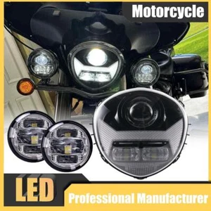 Light Kit For Yamaha V STAR 1300 XVS 1300CT LED Headlights+ 2 LED Passing Lights - Picture 1 of 12