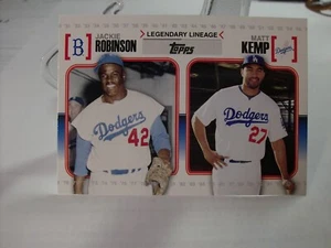 2010 Topps Legendary Lineage #LL23 - Jackie Robinson / Matt Kemp 10-1264 - Picture 1 of 2