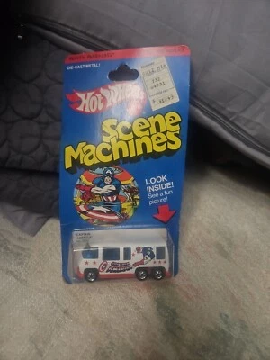 Autocaravana GMC Capitán América 1978 Hot Wheels máquinas de escena #2851 Foto 1 de 4