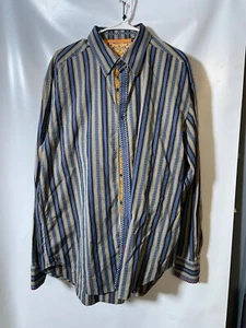 Sale vintage 2XL Robert Graham long sleeve Dress SHIRT - Picture 1 of 6