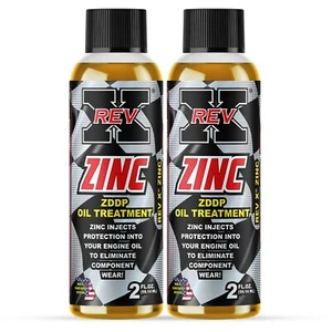 REV X Zinc ZDDP Oil Additive (2 Pack) 2 fl. oz. - Restore the Protection - Picture 1 of 5