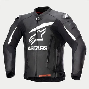 Alpinestars GP Plus V4 Lederjacke schwarz/weiss 54 leather jacket motorcycle - Picture 1 of 2
