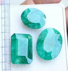 45,10 ct natürlicher Mixschliff brasilianischer grüner Smaragd loser Edelstein - Bild 1 von 5