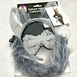 Halloween 3 Pc. Deluxe Instant Costume Kit for Gray Fox, Ages 3+, NWT - Picture 1 of 3