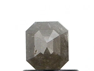 Real Fancy Diam Natural Diamond 0.59tcw Gray Radiant Step Cut For Love Gift - Picture 1 of 13