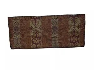 American Century Home Valance Luxury Designer Short Curtain 1 Single Brown Green - Picture 1 of 8