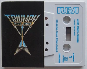 TRIUMPH - ALLIED FORCES (RCA RCAK6002) 1981 UK CASSETTE TAPE HARD PROG ROCK - Picture 1 of 3