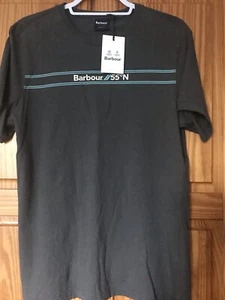 Barbour Li Marsham T-shirt, M, Charcoal, RRP£33, Brand New - Picture 1 of 6