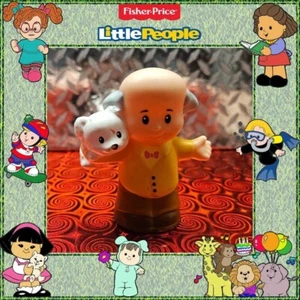 Fisher Price Little People Opa Uropa Figur Welpe graue Haare Familie - Bild 1 von 3