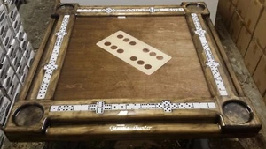 Dark Walnut Domino Table by Domino Tables by Art - Picture 1 of 7