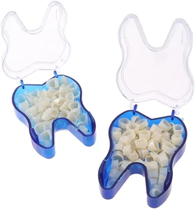 2 Pezzi Denti Finti, Denti Finti Da Applicare Da Soli, Tappi per Denti per Dente - Foto 1 di 12