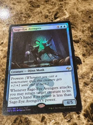 SAGE-EYE AVENGERS Magic MTG Fate Reforged Foil - Image 1 of 2