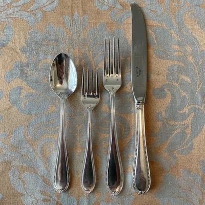 Набор столовых приборов Tuttle Triumph из 4 предметов чистое серебро сервировка для 1 - Изображение 1 из 4