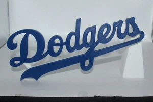 Los Angeles Dodgers 3D gedruckt Logo Schild Wand Schreibtisch Regal Kunst - Bild 1 von 3
