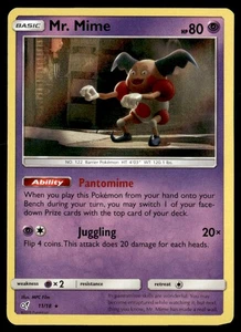 Mr. Juego de cartas coleccionables Pokémon Mime raro Detective Pikachu 11/18 casi nuevo - Imagen 1 de 2