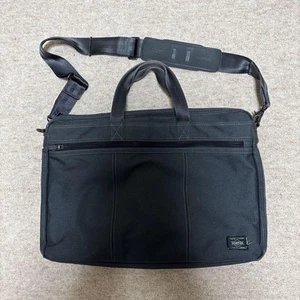 Yoshida Bag Business Style Leather Briefcase Used Excellent Condition Japan - Picture 1 of 4