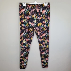 Leggings Depot Colorful Skull Polyester Spandex Ankle Leggings Extra Plus Size - Picture 1 of 8