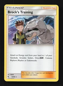 Brock's Training 55/68 Hidden Fates English Pokemon Card TCG - Picture 1 of 2