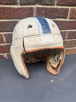 Vintage Old Antique Leather Wilson Adult Men’s Football Helmet 8 Strap - Image 1 of 4