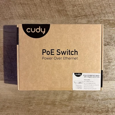 Cudy | 8-Port 10/100M PoE+ Switch | 2 Gigabit Uplink Ports | FS1010PG - Image 1 of 4