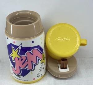 Vintage Jem and The Holograms 1986 Aladdin Yellow Thermos ONLY Rock Fashion Star - Bild 1 von 12