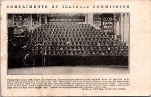BOY'S CORN PAVILIONS Farmer Boys of Illinois WORLD'S FAIR c1904 Postcard - Picture 1 of 2