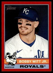 Topps Heritage Red Bobby Witt Jr. #92 2025 - Imagen 1 de 2