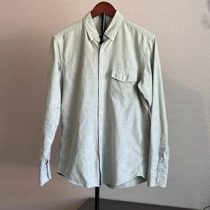 Camisa ajustada de tela Oxford ligera J Crew manga larga para hombre M con botones - Imagen 1 de 12