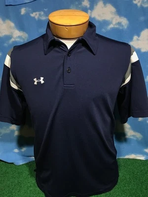 Camisa Polo Under Armour Azul Armadura Pequeña S Botones c11 Foto 1 de 4