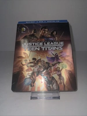 Justice League vs Teen Titans Steelbook (Blu-Ray + DVD) DC Universe K-1 A - Image 1 of 3