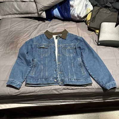 Chaqueta vaquera vintage Lee Outerwear Sherpa forrada de mezclilla camionero para hombre XL  Foto 1 de 4